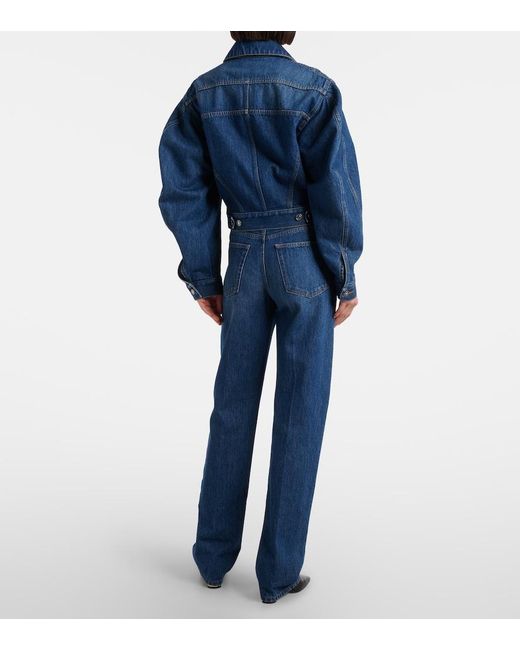 Givenchy Blue Cocoon Cropped Denim Jacket