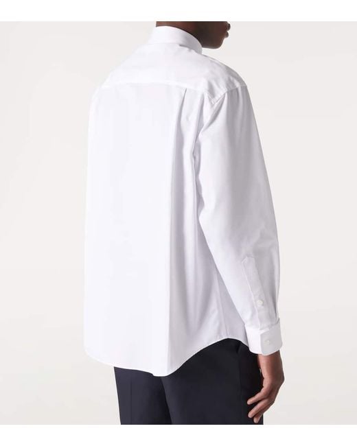 Gucci White Cotton Poplin Shirt for men
