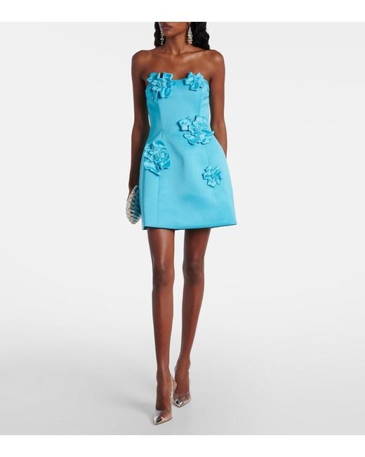 LEO LIN Blue Bustier-Kleid Rosario