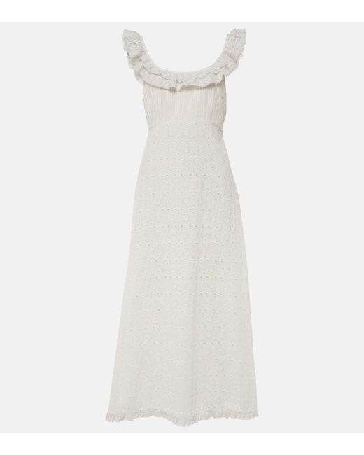 Abito Midi Patsy di Rixo in White