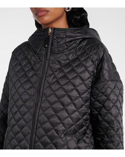 Max Mara Black The Cube Wattierte Jacke Leo