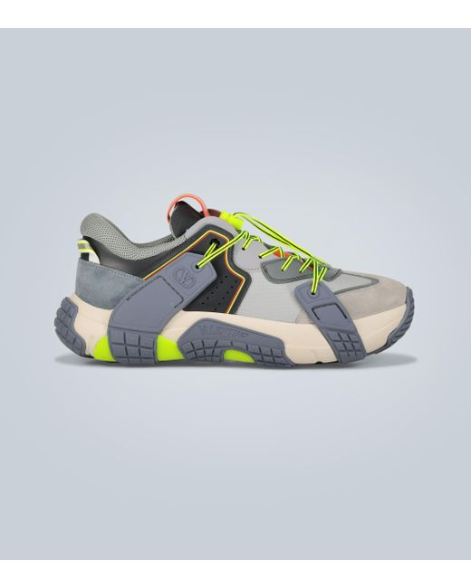 mens grey valentino trainers