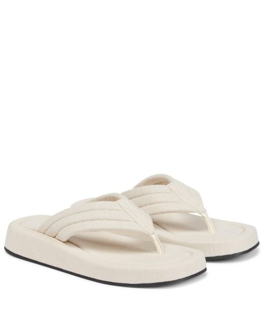 The Row Canvas Ginza Sandals in White | Lyst Canada