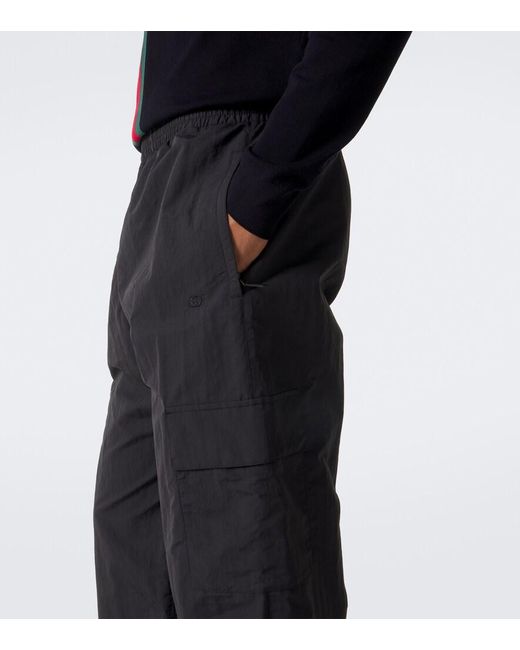 Gucci Blue Technical Cargo Pants for men