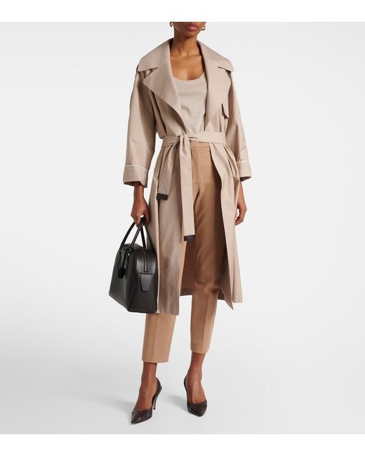 Max Mara Natural Pegno Jersey Slim Pants