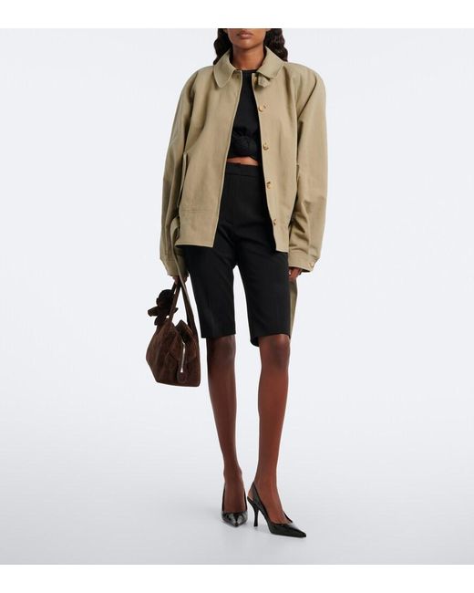 Magda Butrym Green Belted Cotton Jacket