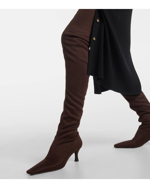 Proenza Schouler Brown Suede Over-The-Knee Boots