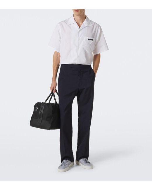Prada White Court Re-Nylon Sneakers for men