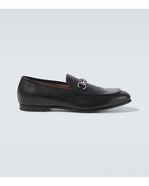 Gucci Schwarze Loafer Aus Kalbsleder Mit Spange in Black für Herren