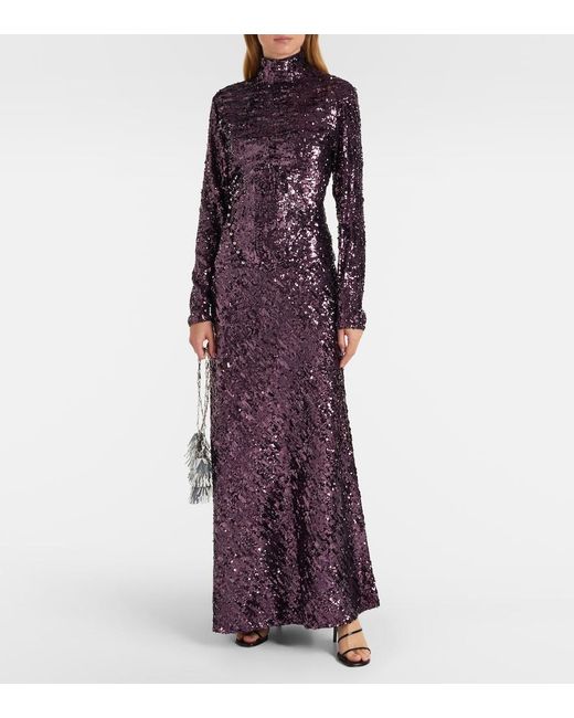 Rabanne Blue Sequined Top