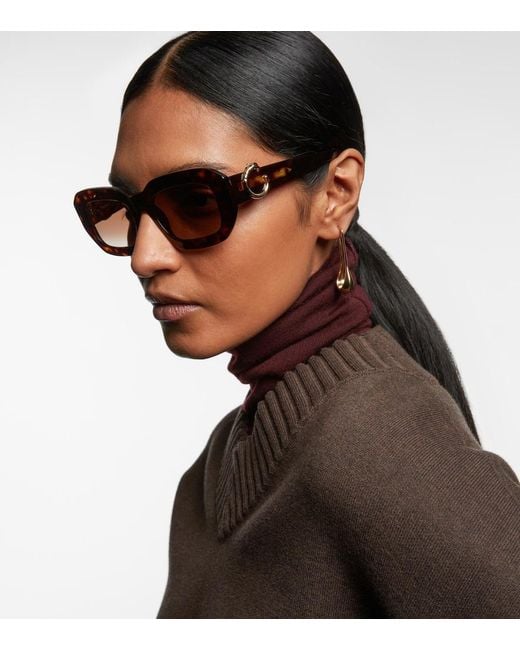 Cartier Brown Panthere De Cartier Square Sunglasses