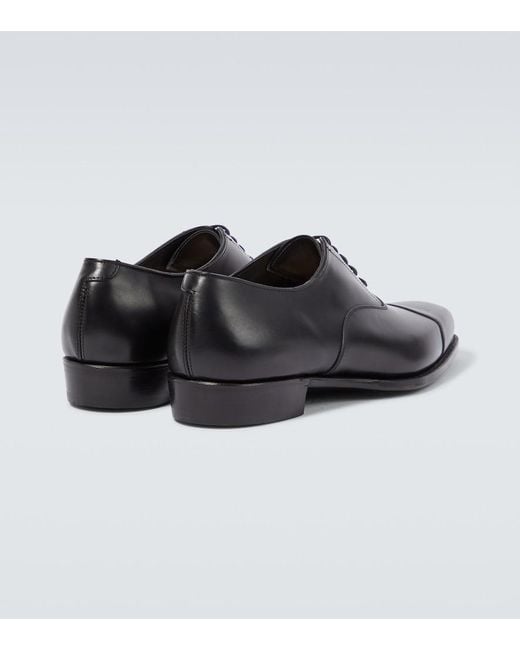 George Cleverley Black Harry Leather Oxford Shoes for men