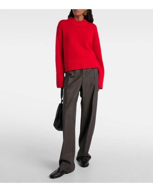 Lisa Yang Red Pullover Sony aus Kaschmir