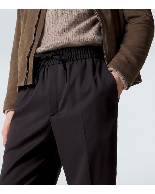 Brioni Blue Asolo Wool Pants for men