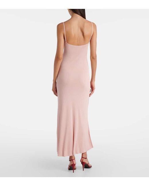 Altuzarra Pink Odie Knitted Maxi Dress