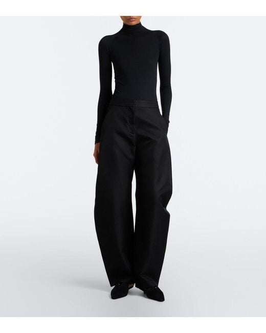 Alaïa Black Suede Mules