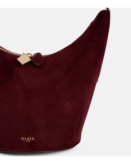 Alaïa Red Bucket-Bag Shape Small Aus Leder
