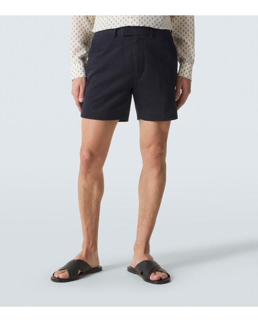 Tom Ford Blue Cotton Shorts for men
