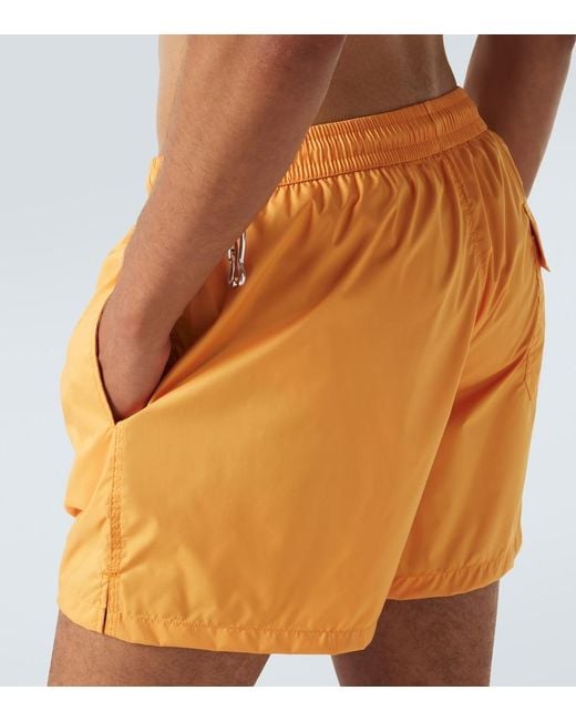 Fedeli Yellow Madeira Swim Trunks for men