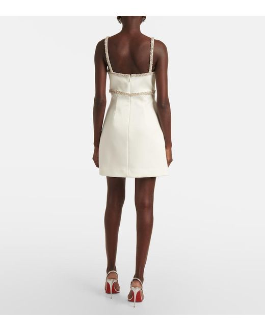 Rebecca Vallance White Lia Embellished Minidress