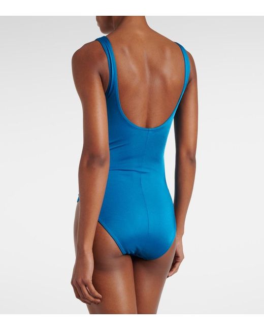 Karla Colletto Blue Twisted Swimsuit