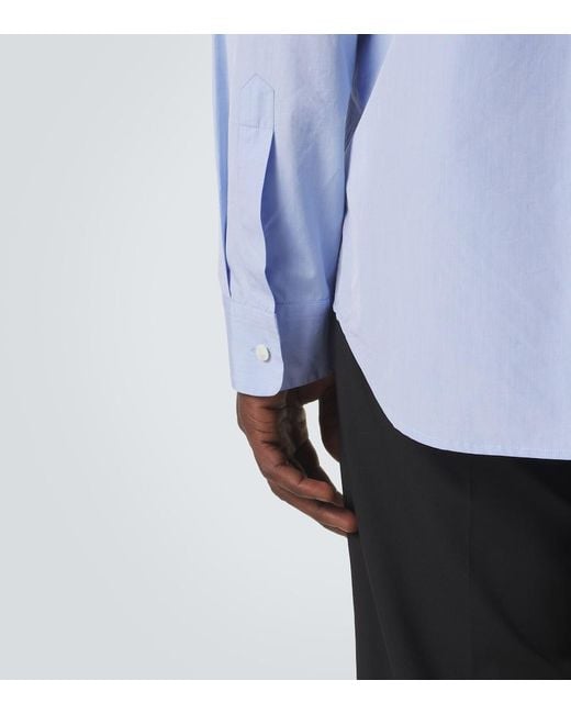 Jil Sander Blue Cotton Shirt for men