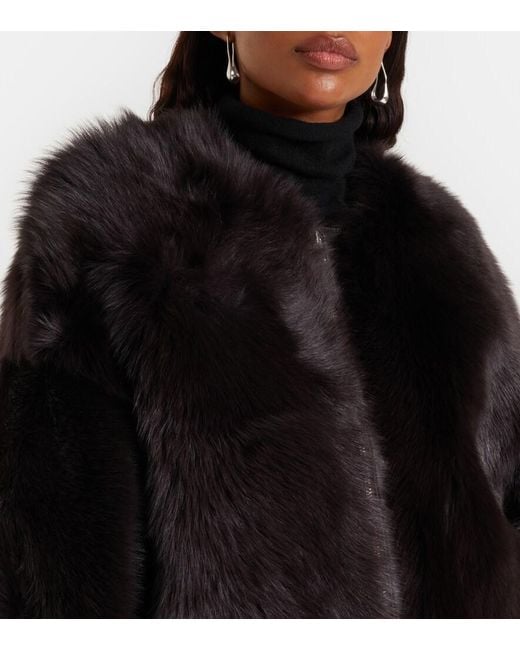 Nour Hammour Black Dianne Shearling Jacket