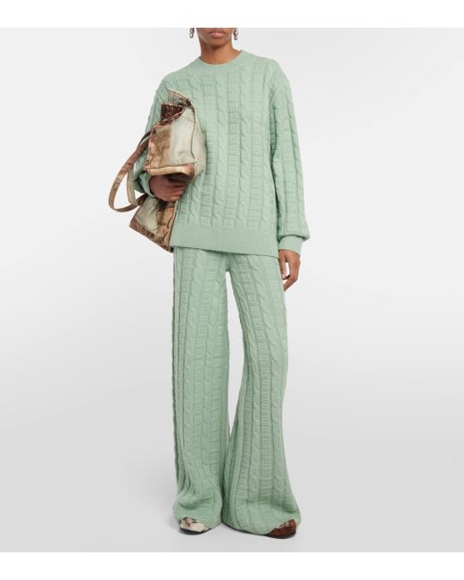 Acne Green Wool Blend Sweater