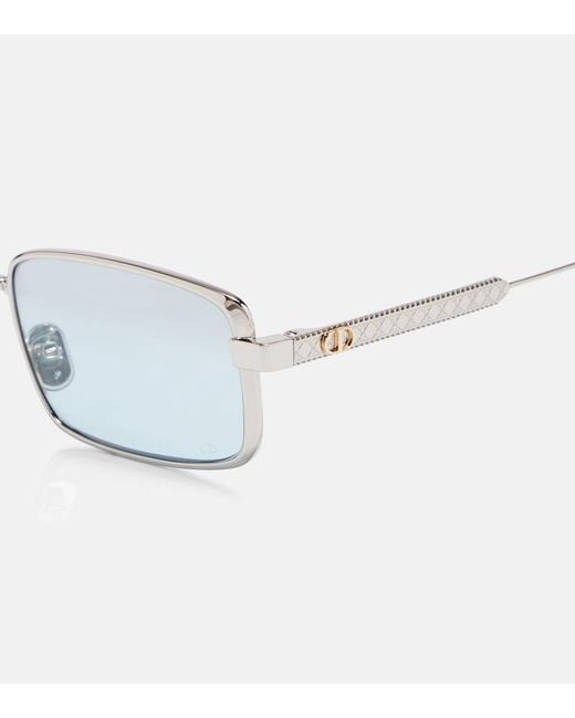 Dior Blue Diorcannage S2U Rectangular Sunglasses