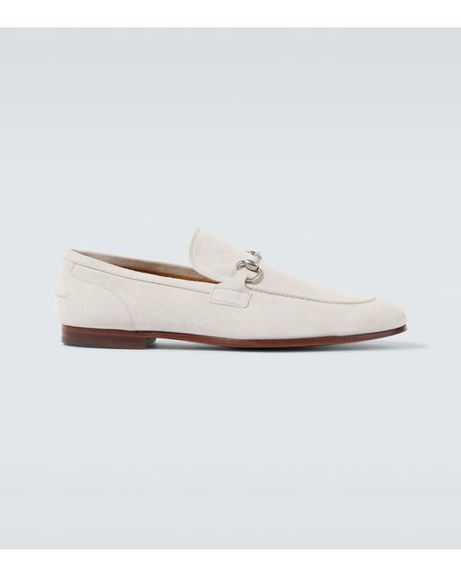 Gucci White Jordaan Loafer, Size 39 It for men