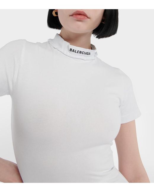 Balenciaga White T-shirt Jersey Maxi Dress