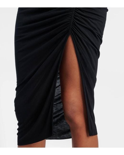 Falda Midi Lilies Svita Rick Owens de color Black