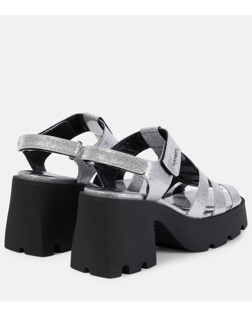 Sandalias Bulla Emma Con Plataforma NODALETO de color Black