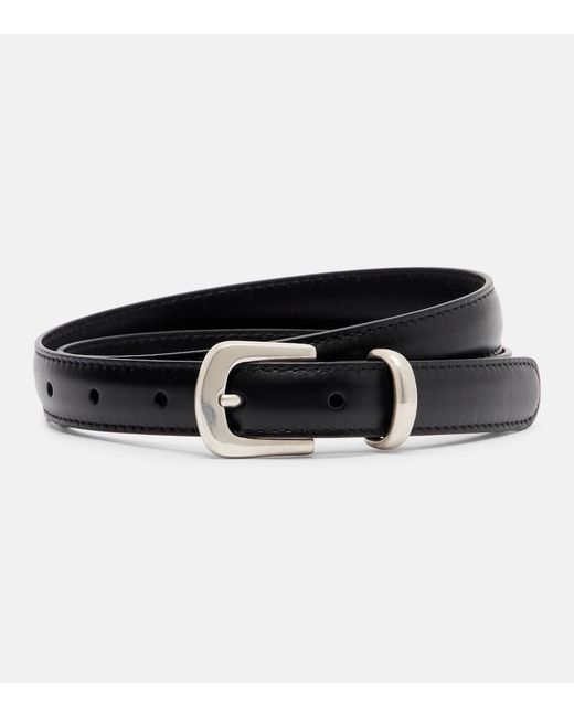 The Row Black Ring Leather Belt