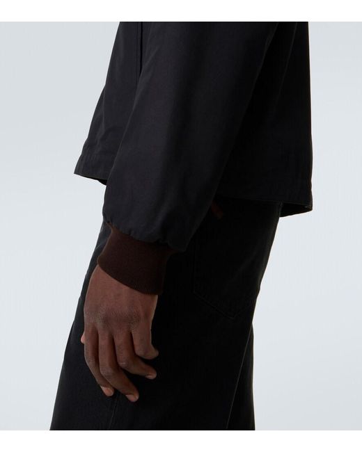 Chaqueta Mantis De Gabardina De Algodon The Row de hombre de color Black
