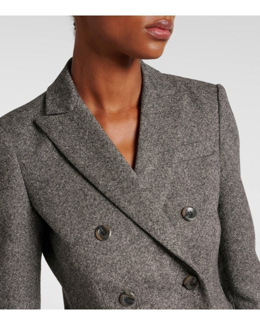 Altuzarra Gray Indiana Wool Tweed Blazer