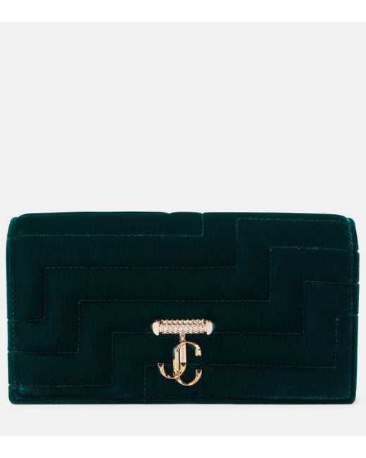 70%オフセールJIMMY CHOO AVENUE QUILTED VELVET CHAIN WALLET Jimmy Choo Avenue Velvet Wallet On Chain in Black | Lyst Canada