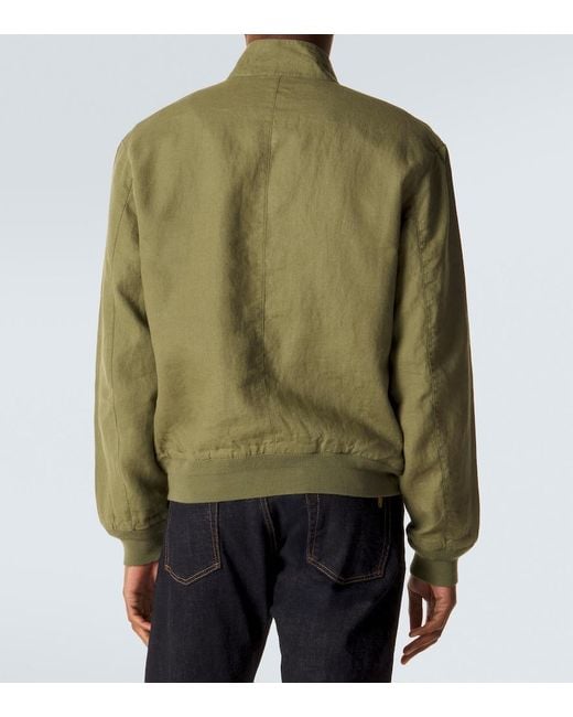Polo Ralph Lauren Green Linen Jacket for men