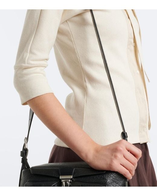 Lemaire White Ribbed-Knit Cotton And Linen Top