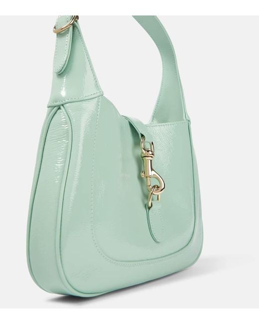 Gucci Jackie Small Leather Shoulder Bag in Green | Lyst