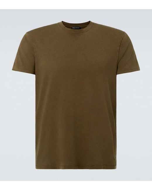 Tom Ford Green Jersey T-Shirt for men