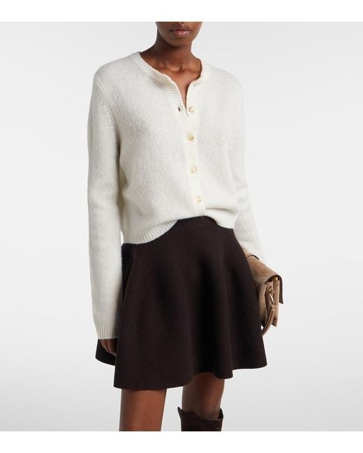 Lisa Yang White Felicia Cashmere And Silk Cardigan