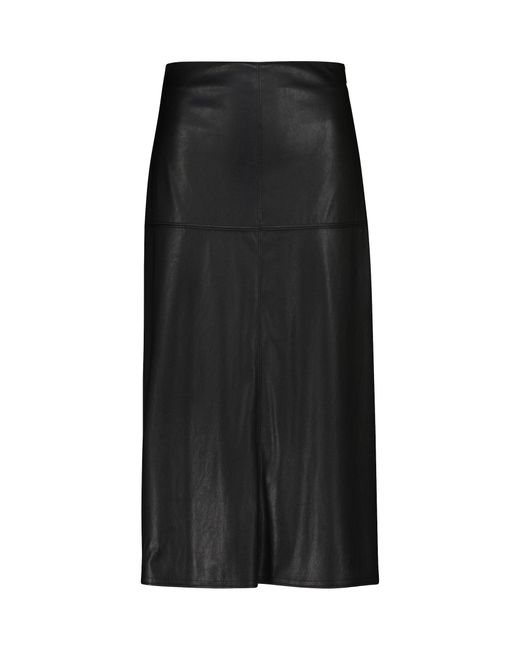 Max Mara Carioca Faux Leather Skirt in Black | Lyst
