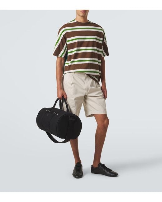 Prada Black Canvas Duffel Bag for men