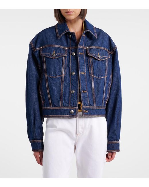 Versace Blue Medusa Denim Jacket