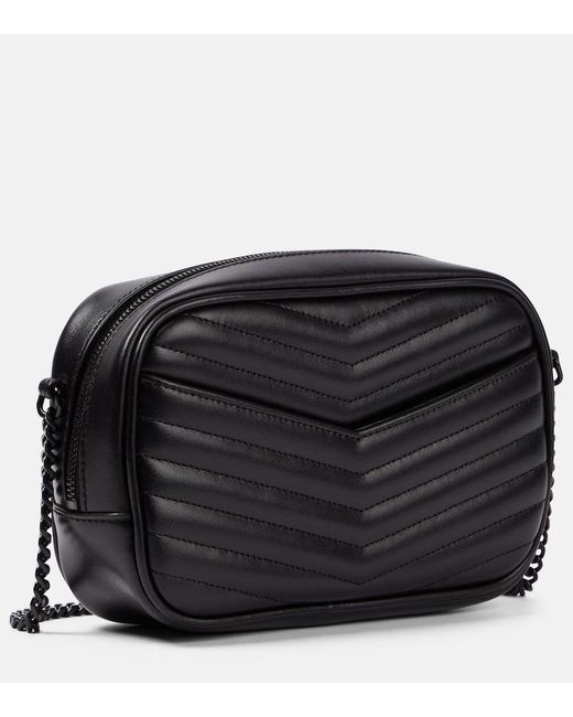 Saint Laurent Black Schultertasche Lou Mini Aus Leder
