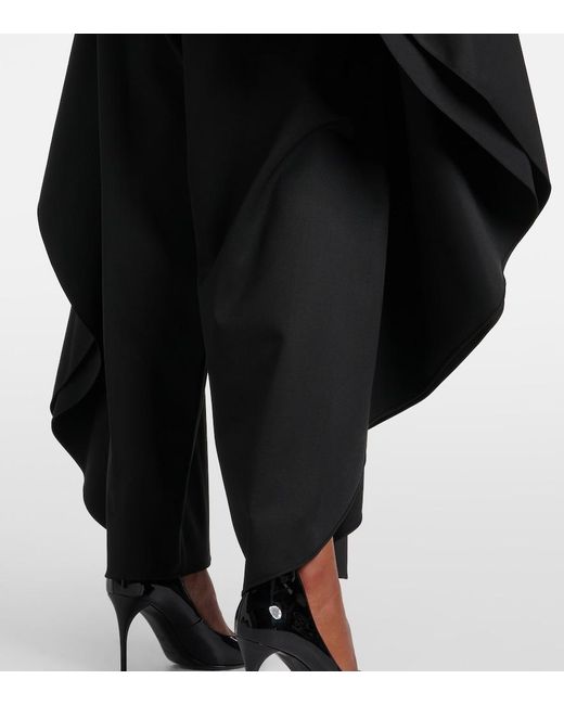 Alaïa Black Open-Back Wool Grain De Poudre Jumpsuit
