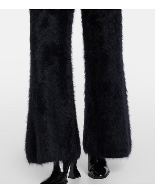 Lisa Yang Black Ellery Brushed Cashmere Flared Pants