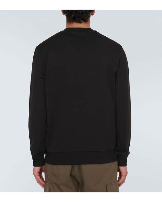 Moncler Black Cotton Jersey Sweatshirt for men