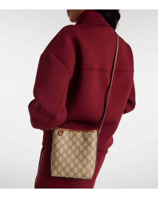 Gucci Metallic Gg Emblem Small Bucket Bag